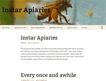 Tablet Screenshot of instarapiaries.com